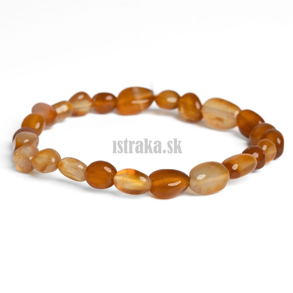 Náramok karneol nugety 6x8mm Náramok karneol nugety 6x8mm