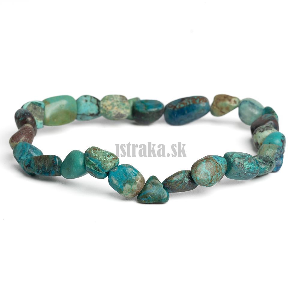 Náramok chryzokol nugety 6x8mm Náramok chryzokol nugety 6x8mm