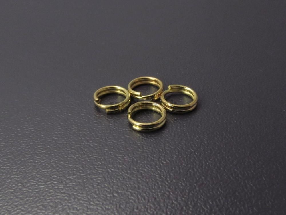 Krúžky spojovacie 6mm zlaté dvojité 50 ks