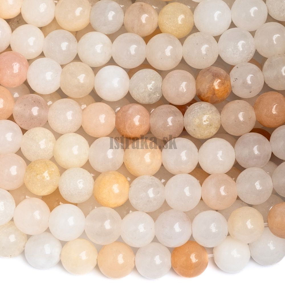 Avanturín ružový korálky 6mm šnúra Avanturín ružový korálky 6mm šnúra