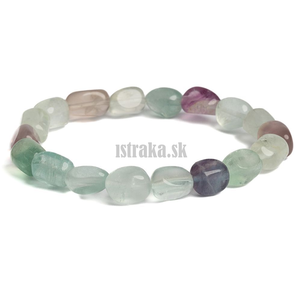 Náramok fluorit cukríkový nugety 8x10mm Náramok fluorit cukríkový nugety 8x10mm