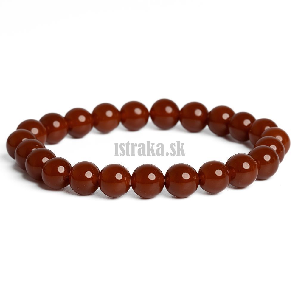 Náramok karneol 8mm Náramok karneol 8mm