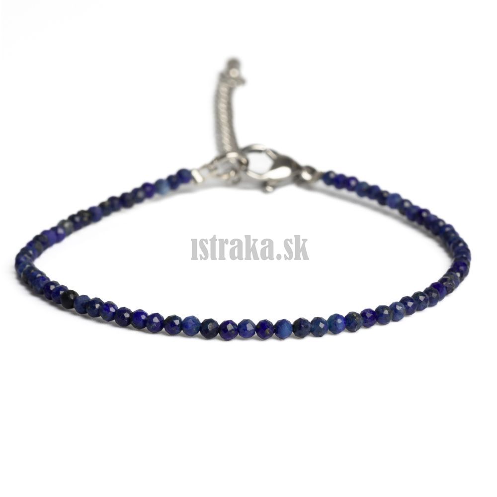 Náramok z lapisu lazuli 2-3mm Náramok z lapisu lazuli 2-3mm