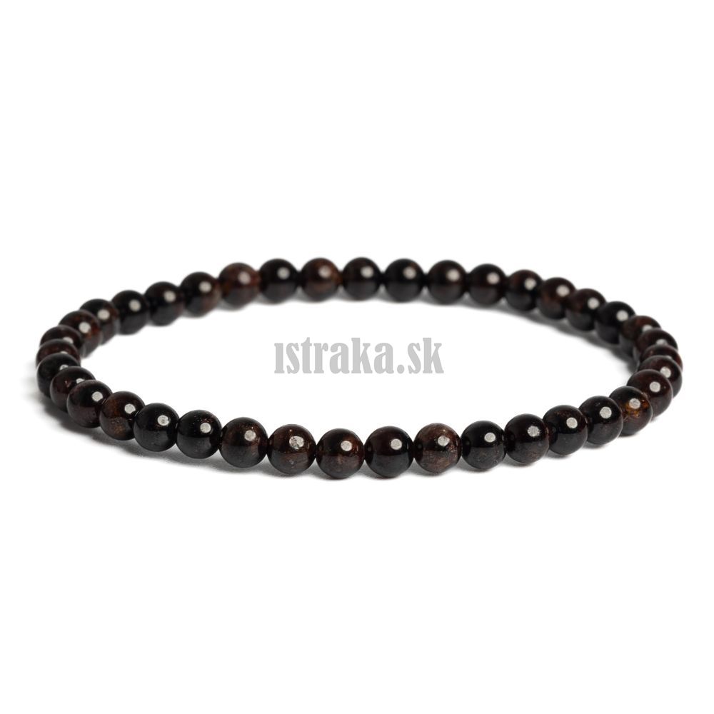 Náramok granát 4mm Náramok granát 4mm