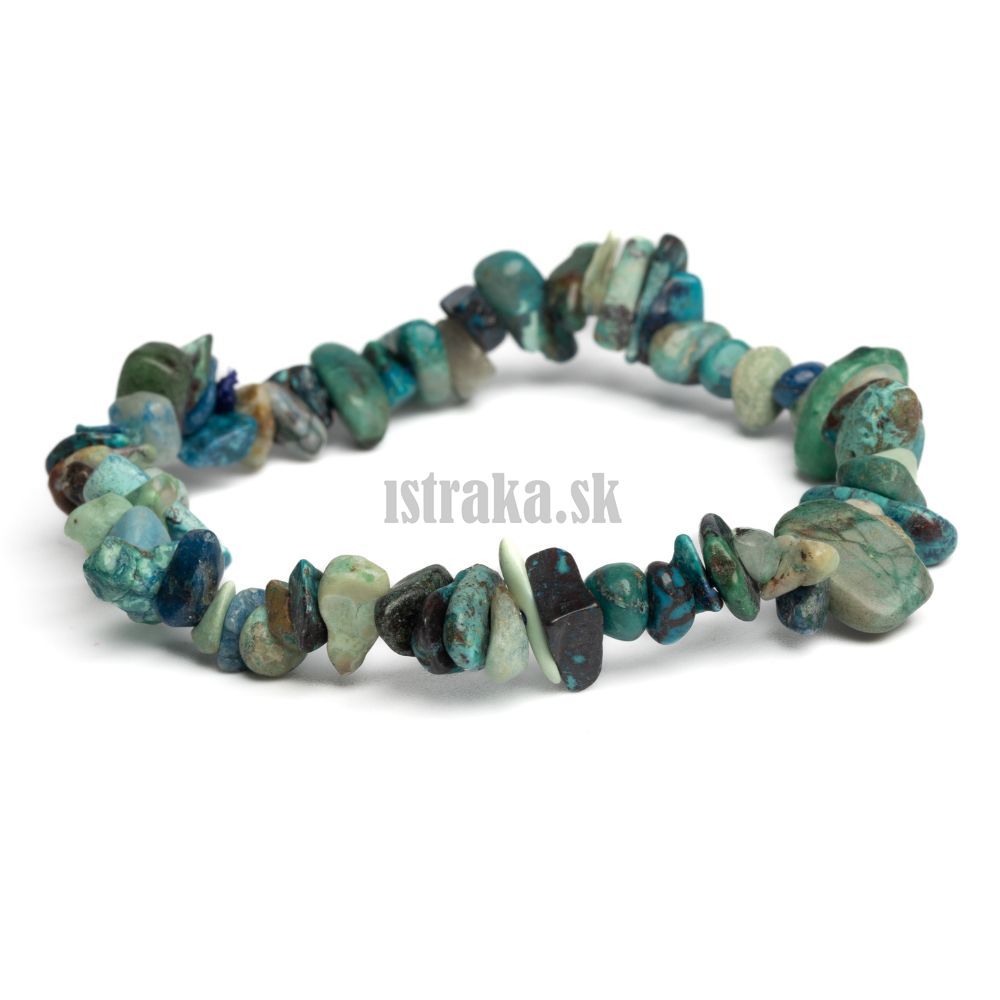 Náramok chryzokol zlomky 6-10mm Náramok chryzokol zlomky 6-10mm