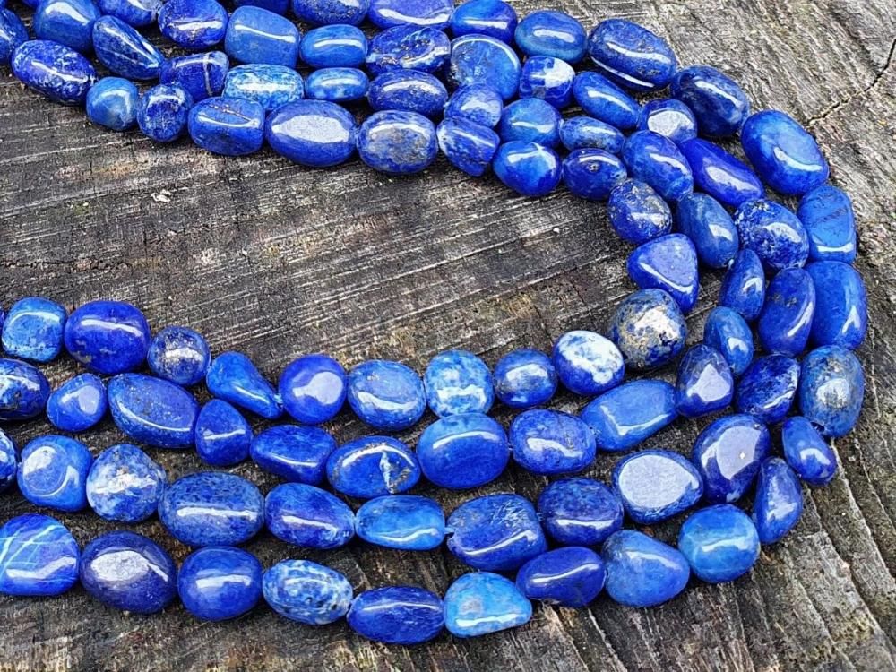 Lapis lazuli korálky nugety A kvalita šnúra