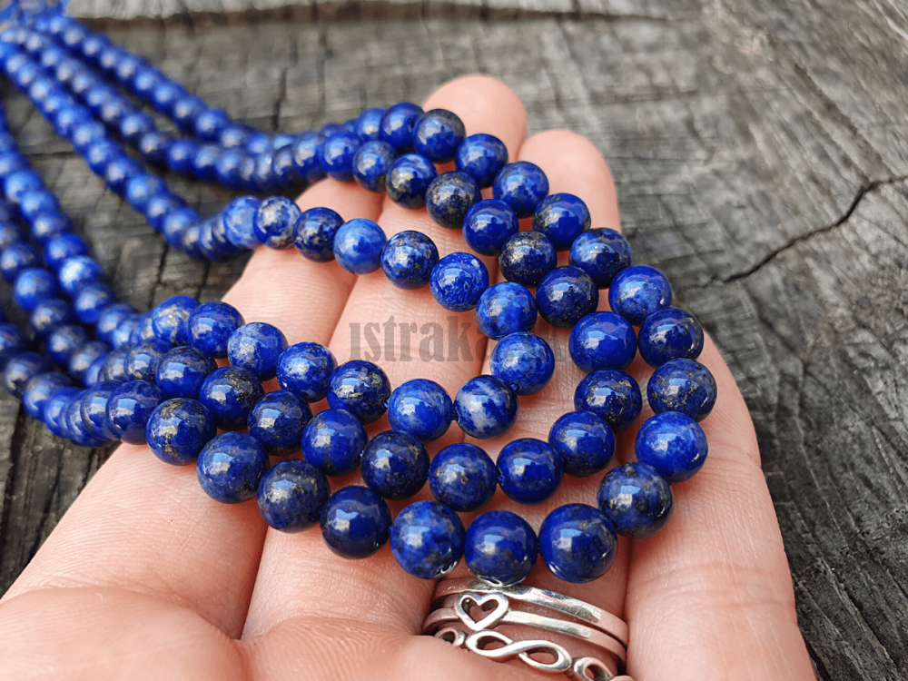 Lapis lazuli Afganistan korálky 6mm A kvalita polšnúra