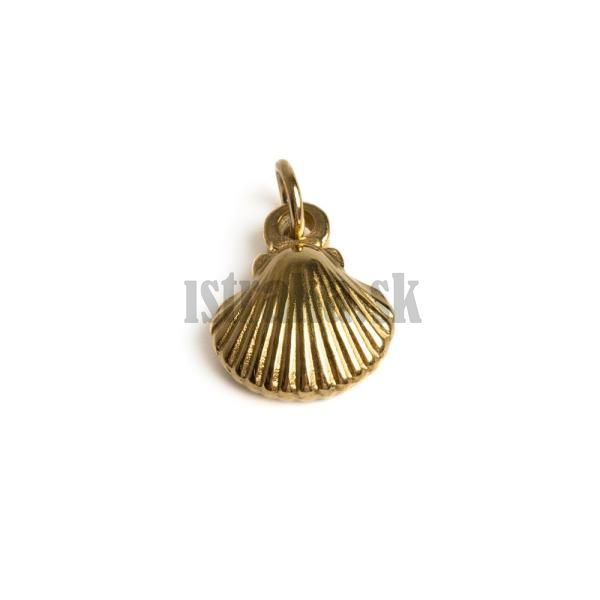 Prvesok mua 13x11mm zlat nerez