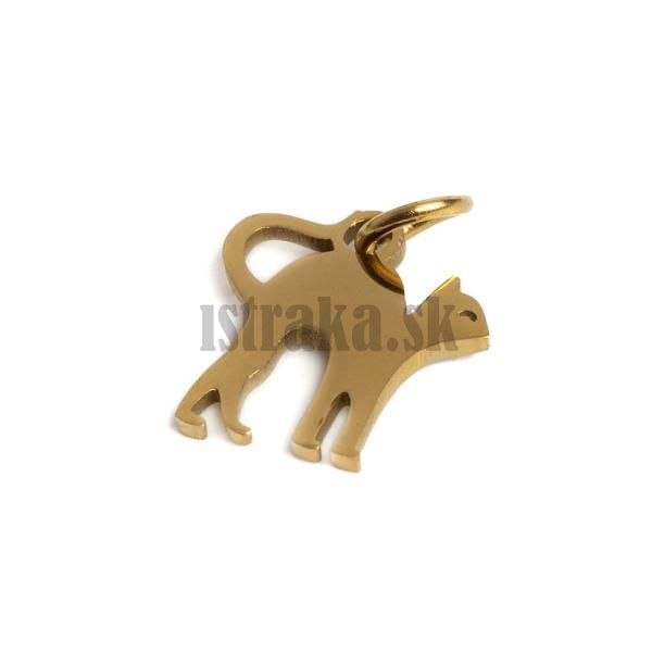 Prvesok maka 12x12mm zlat nerez