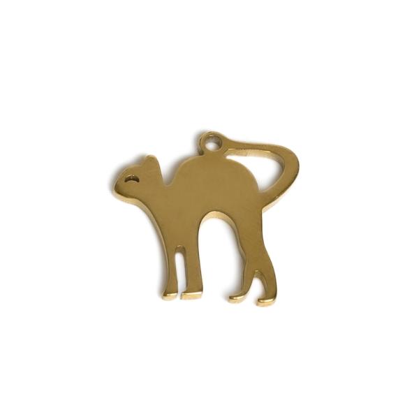 Pr�vesok ma�ka 12x12mm zlat� nerez