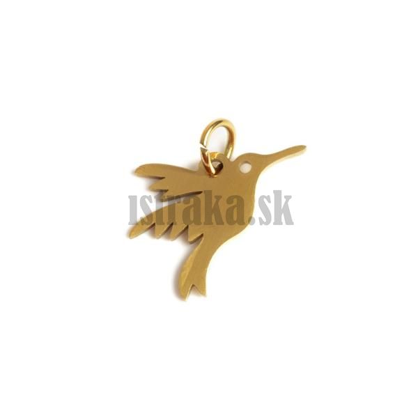 Prvesok vtik 13x17mm zlat nerez