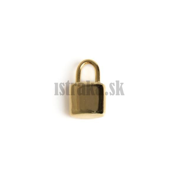 Prvesok visiaci zmok 14x8mm zlat nerez