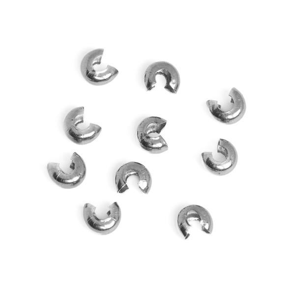 Ozdobn� kor�lka na stopery 4,5mm nerez 10 ks