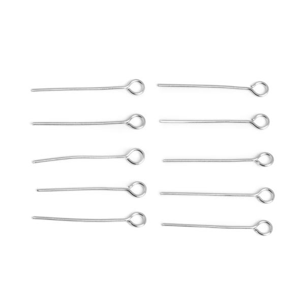 Ihla ketlovacia nerez 20mm starostrieborn� 10 ks