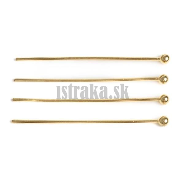 Nt ozdobn nerez 30mm zlat 4 ks