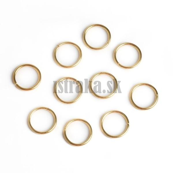 Krky spojovacie 8mm zlat nerez 10 ks