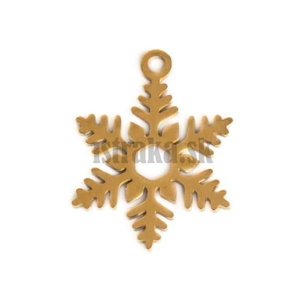 Prvesok vloka 14mm nerez zlat