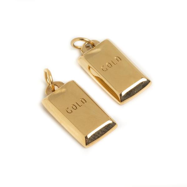 Pr�vesok zlat� tehli�ka 14mm nerez zlat� (ion plating)