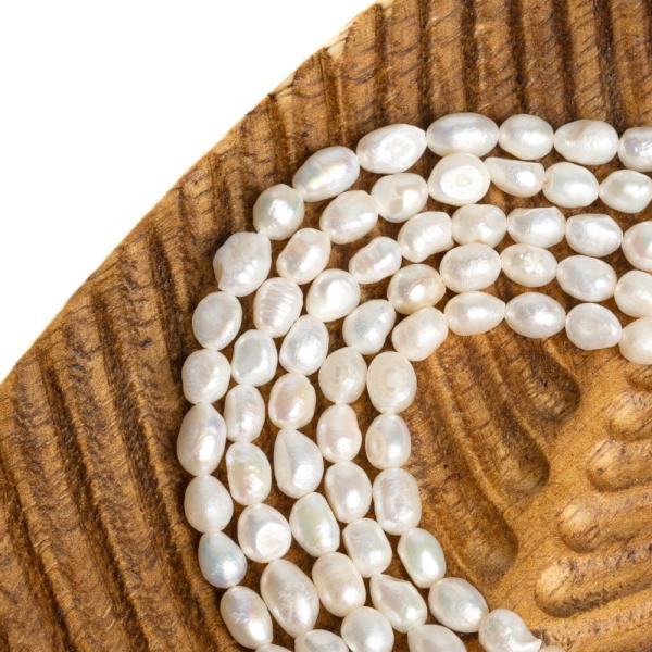 Perly rie�ne kor�lky 5-6mm nugety �n�ra
