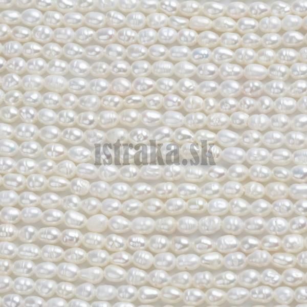 Perly riene korlky 3mm podlhovast nra