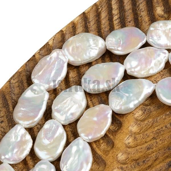 Perly riene korlky 13x18mm podlhovast nepravideln nra