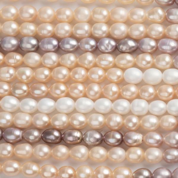 Perly rie�ne kor�lky 5-6mm mix farieb �n�ra