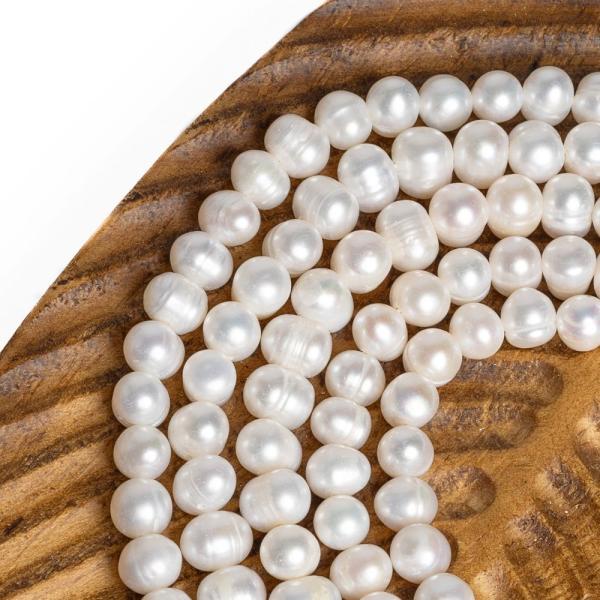 Perly rie�ne kor�lky 7,5 x 5,5 mm �n�ra