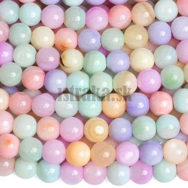Perle korlky 6mm mix farieb nra