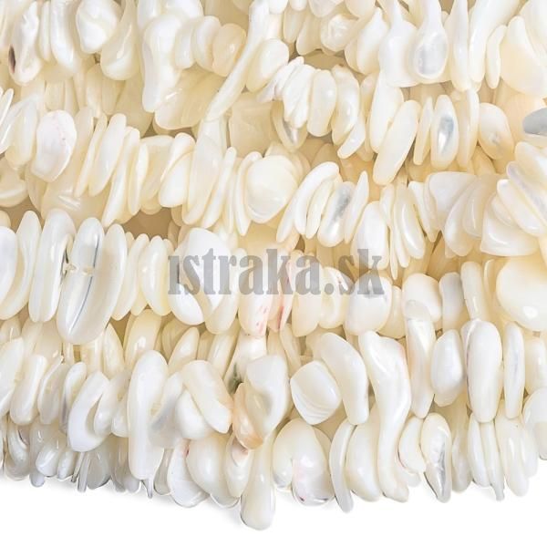 Perle biela korlky zlomky nra