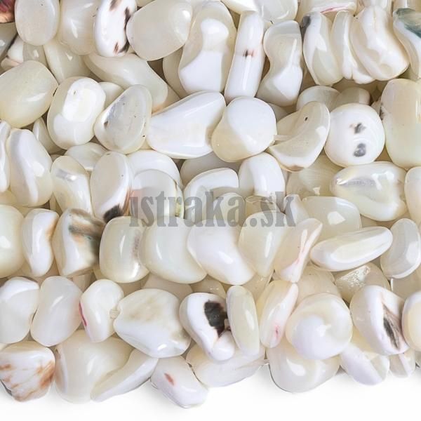 Perle biela korlky zlomky nra