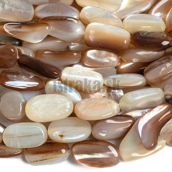 Perle bov korlky nugety podlhovast nra