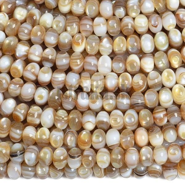 Perle bov korlky 5x3mm tun rondelky nra