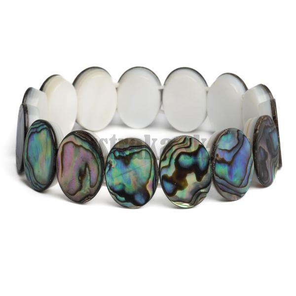 Nramok ploch perle abalone ovl 18x13mm