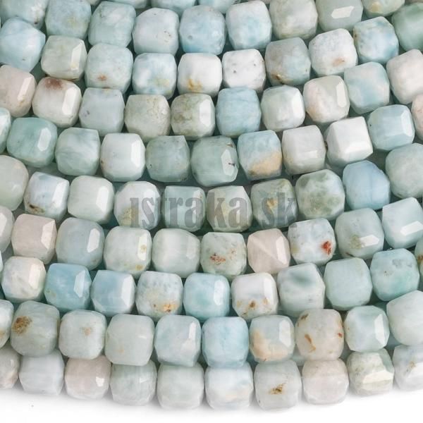 Larimar korlky 3,5mm kocky brsen A kvalita polnra