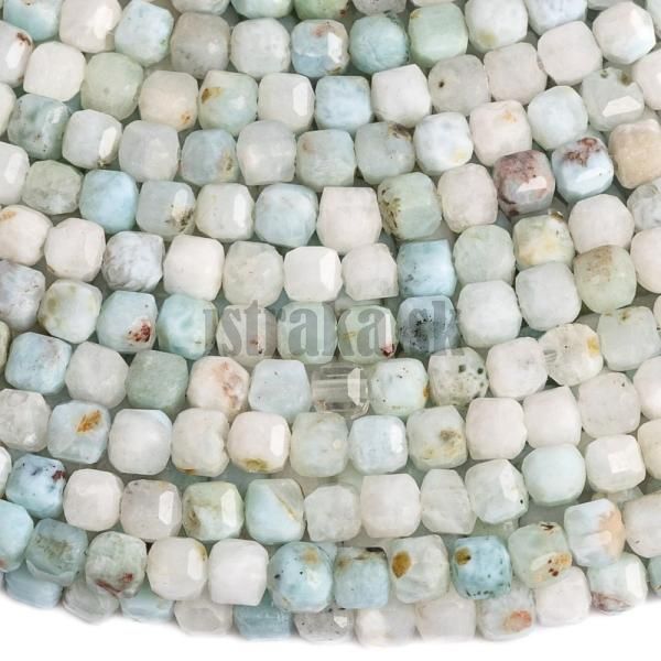 Larimar korlky 2,5mm kocky brsen polnra