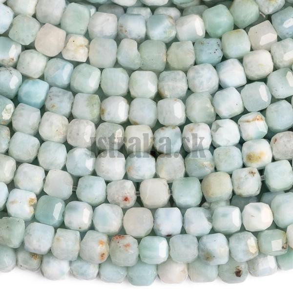 Larimar korlky 2,5mm kocky brsen A kvalita polnra