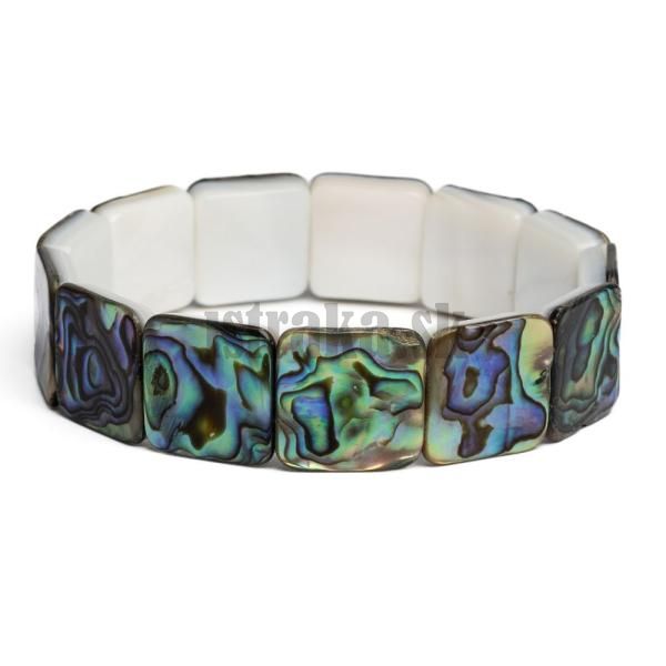 Nramok ploch perle abalone tvorec 16mm