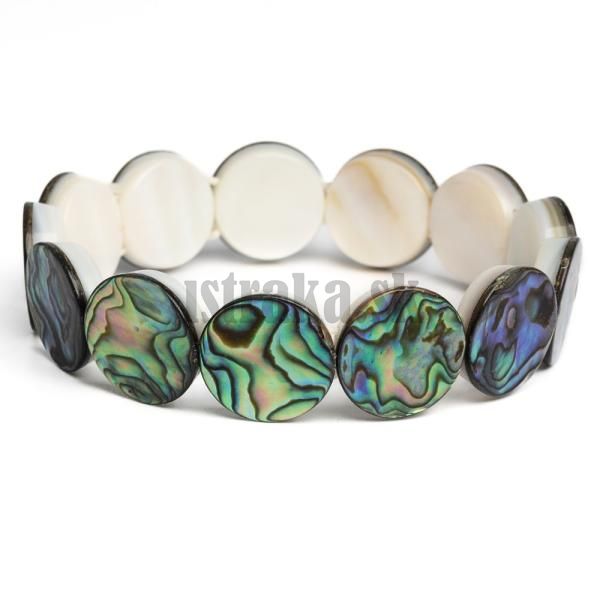 Nramok ploch perle abalone kruh 16mm