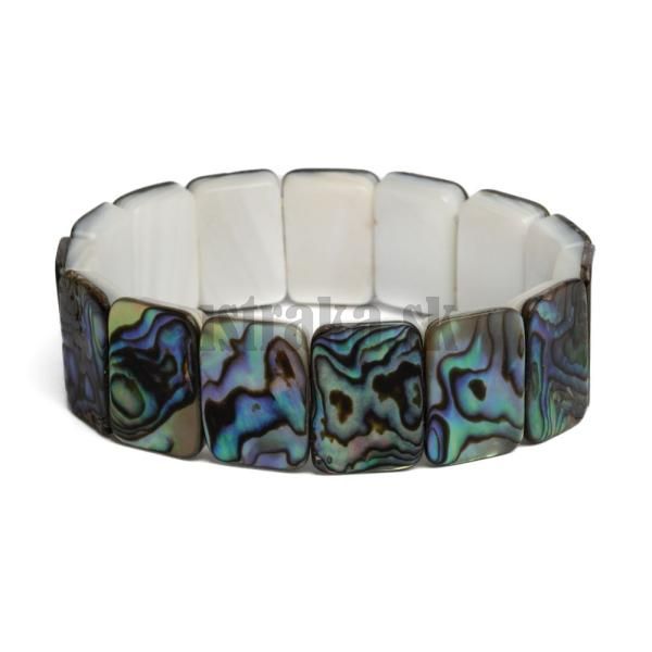 Nramok ploch perle abalone obdnik 18x13mm