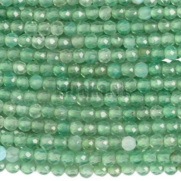 Acht zelen korlky 2mm brsen nra