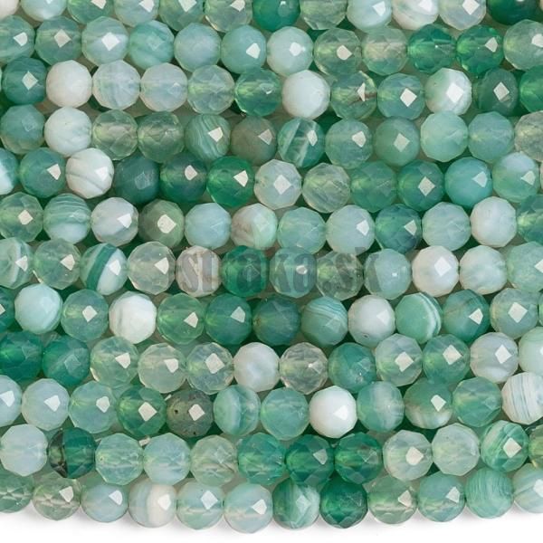 Acht krajkov zelen korlky 3mm brsen nra