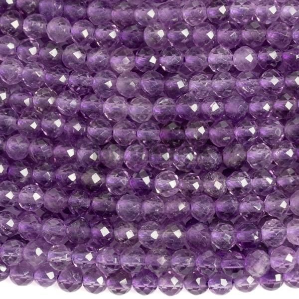 Ametyst korlky 3mm brsen A kvalita nra