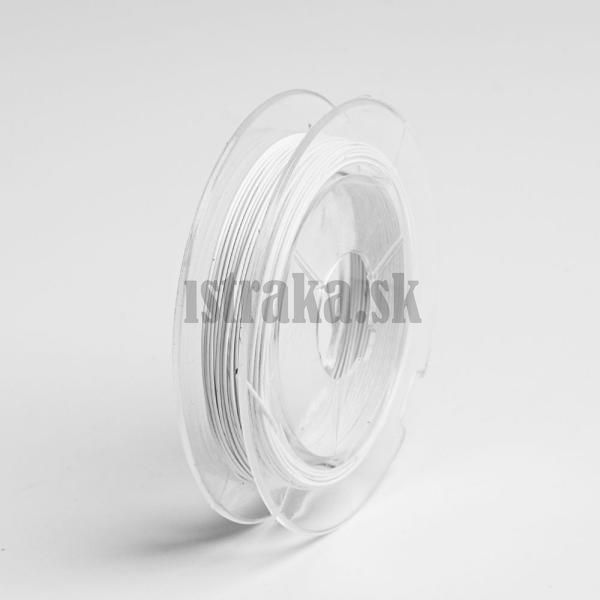 Lanko poplastovan 0,38mm biele pulka 10m