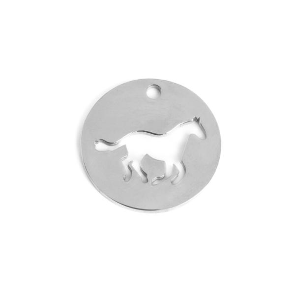 Placka pr�vesok s ko�om 21mm nerez