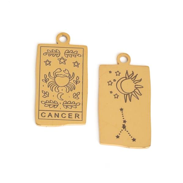 Znamenie rak pr�vesok zlat� nerez