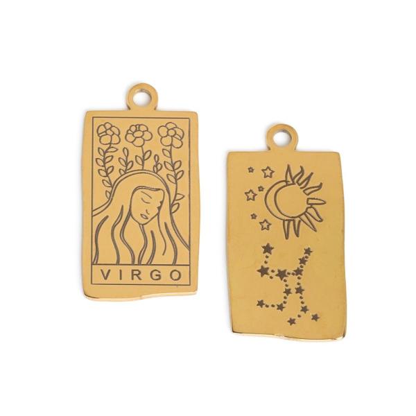 Znamenie panna pr�vesok zlat� nerez