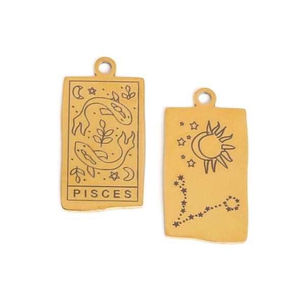 Znamenie ryby pr�vesok zlat� nerez