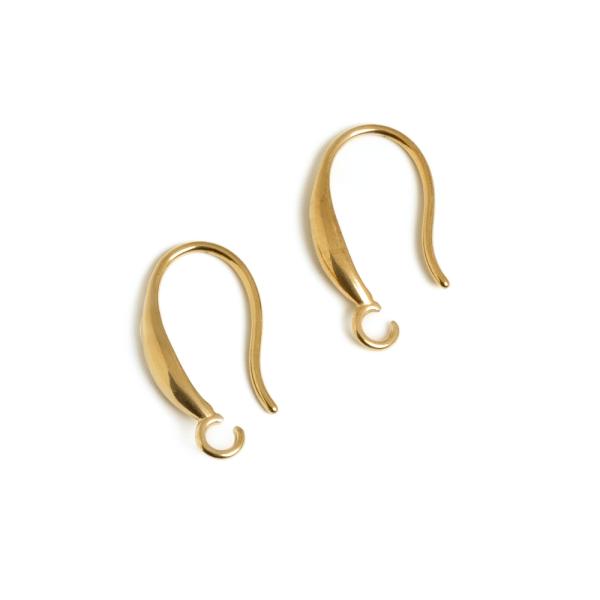 N�u�nicov� h��ik ozdobn� 19mm nerez zlat� 2ks (ion plating)