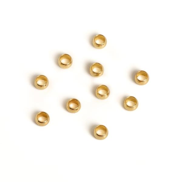 Rondelka kor�lka 3x2mm nerez zlat� 10 ks