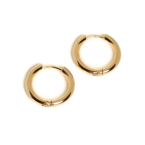 N�u�nicov� h��ik kruh 17mm nerez zlat� 2ks (ion plating)